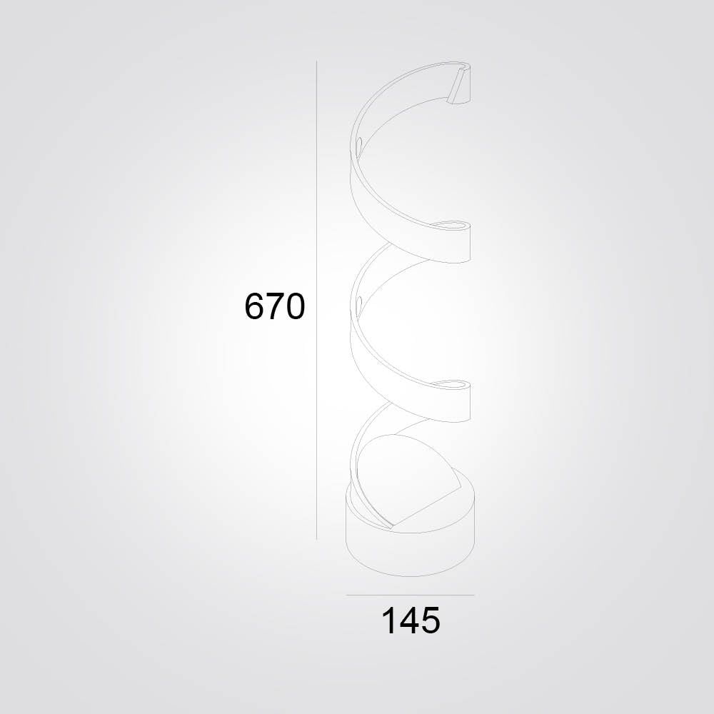 מנורת שולחן ספירלה דוריאן לד