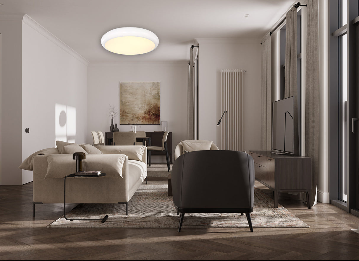 צמוד תקרה אסינאת+שלט | לבן| Φ40| Φ60| Φ80| CCT