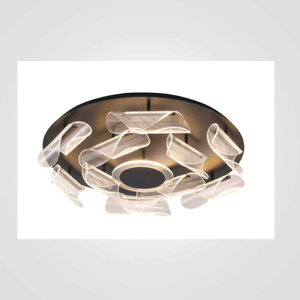 צמוד תקרה נקסייה לד| שחור| Φ43| Φ80