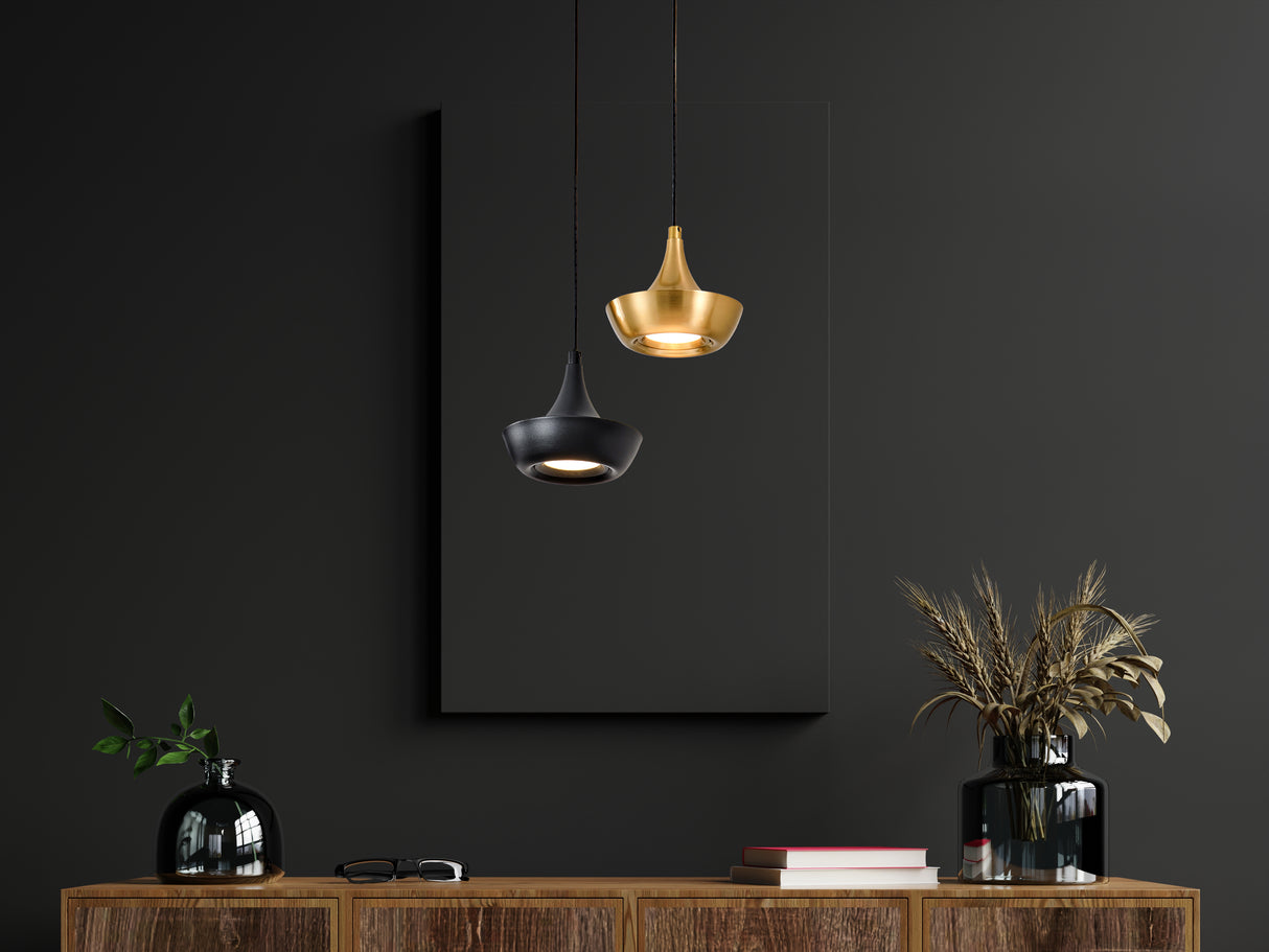 מנורת תלייה פרינס לד בודד| שחור