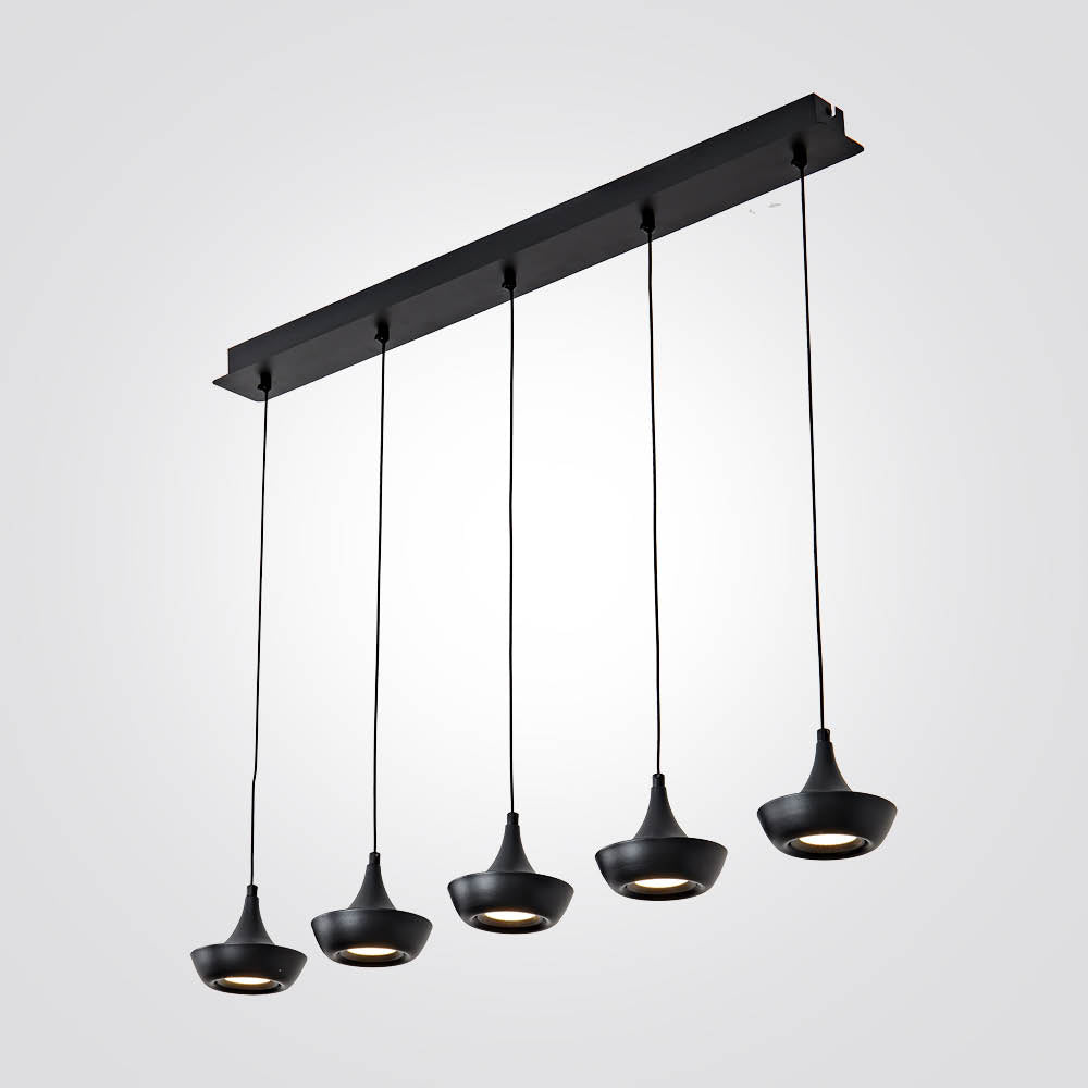 מנורת תלייה פרינס לד חמישייה| שחור