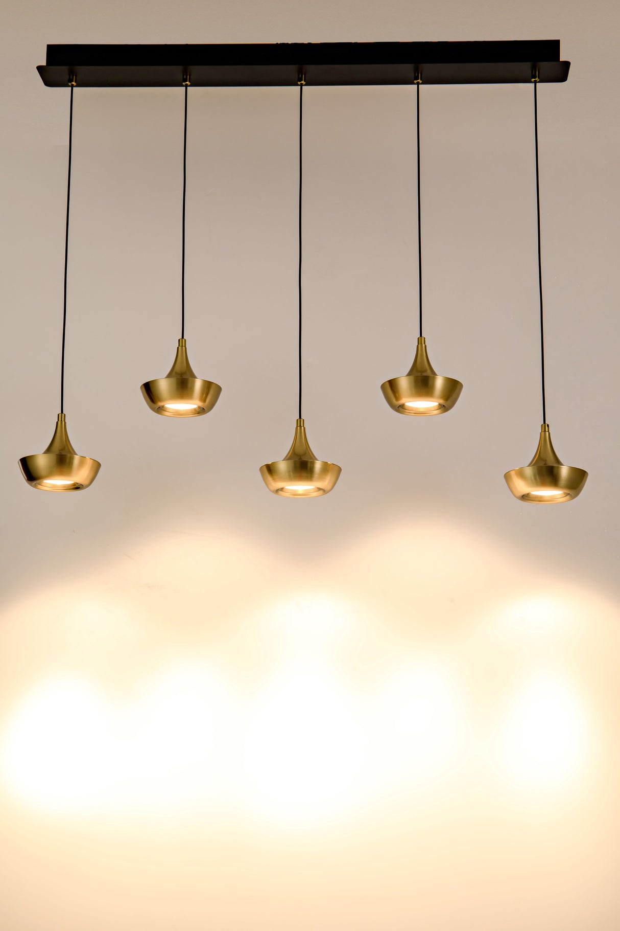 מנורת תלייה פרינס לד חמישייה| פליז