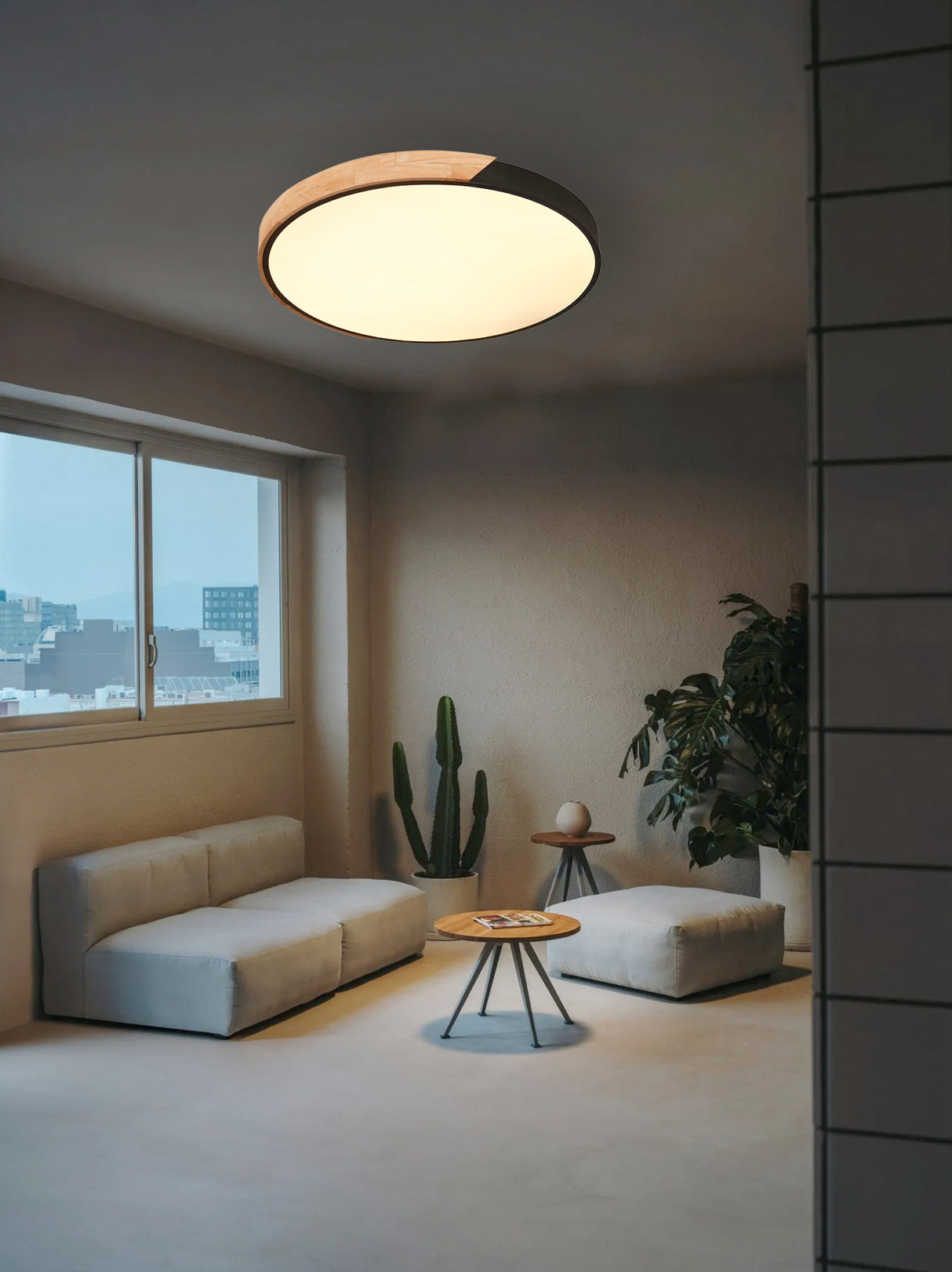 צמוד תקרה שניידר עץ+ שלט| Φ40| Φ60| Φ80| CCT