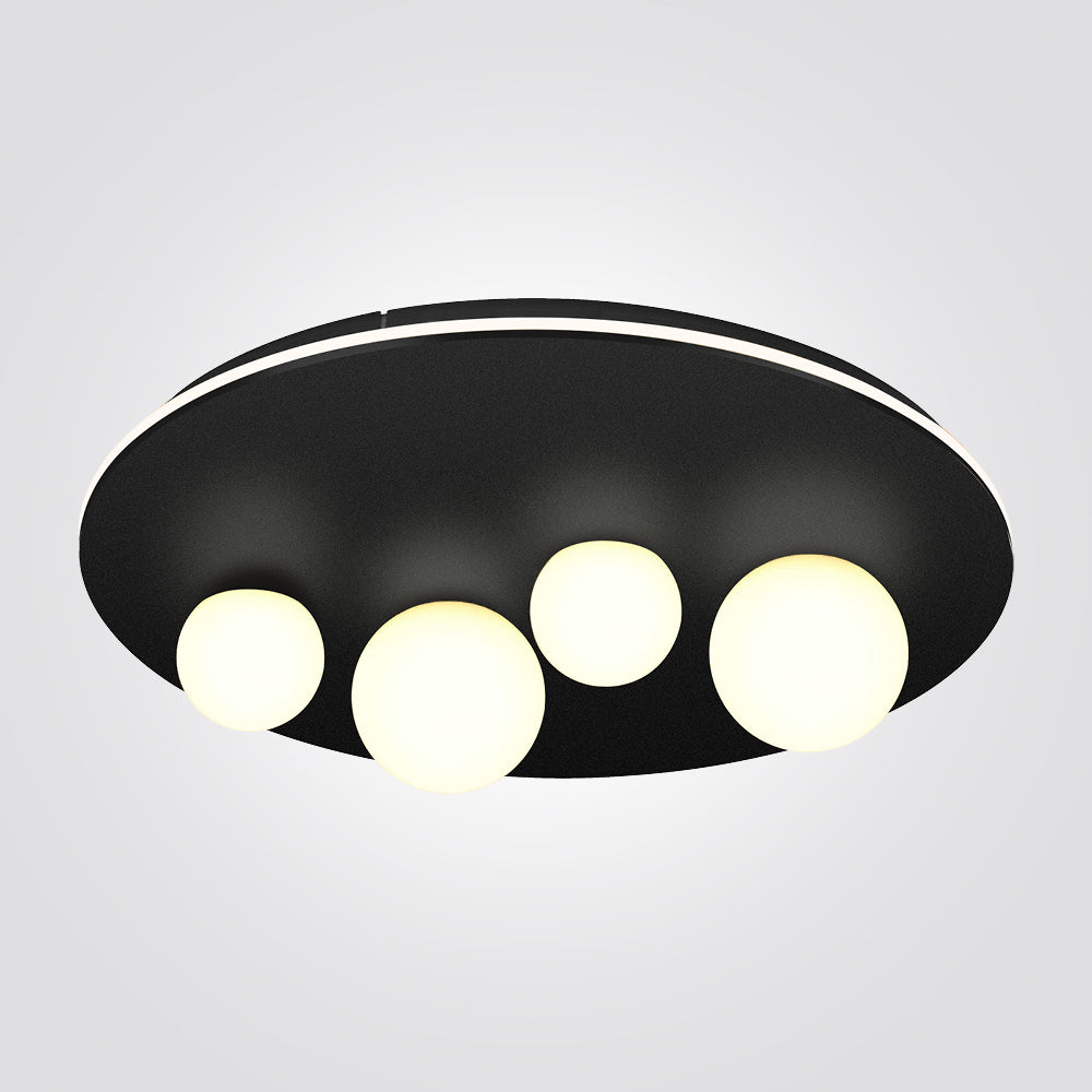 צמוד תקרה תימור לד שחור | Φ40| Φ62