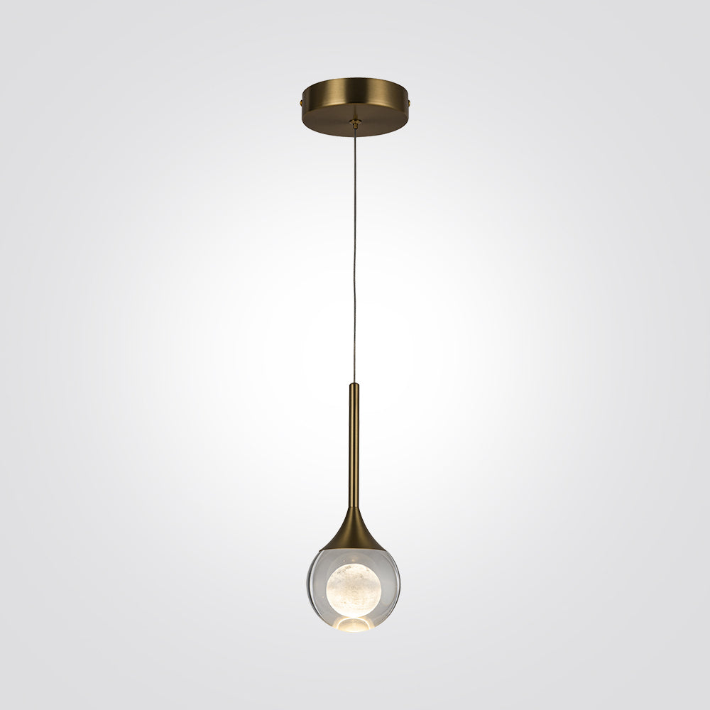 מנורת תליה ברגמו בודד לד פליז