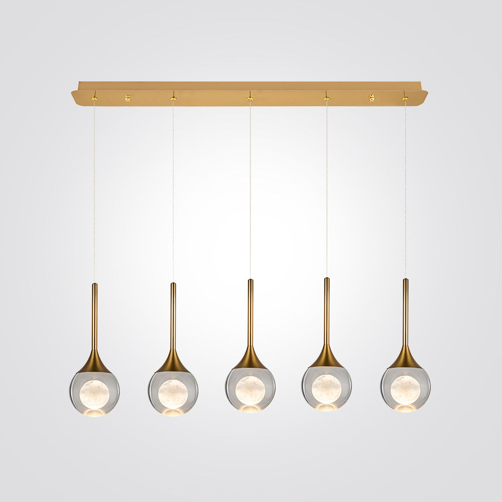 מנורת תליה ברגמו חמישיה לד פליז