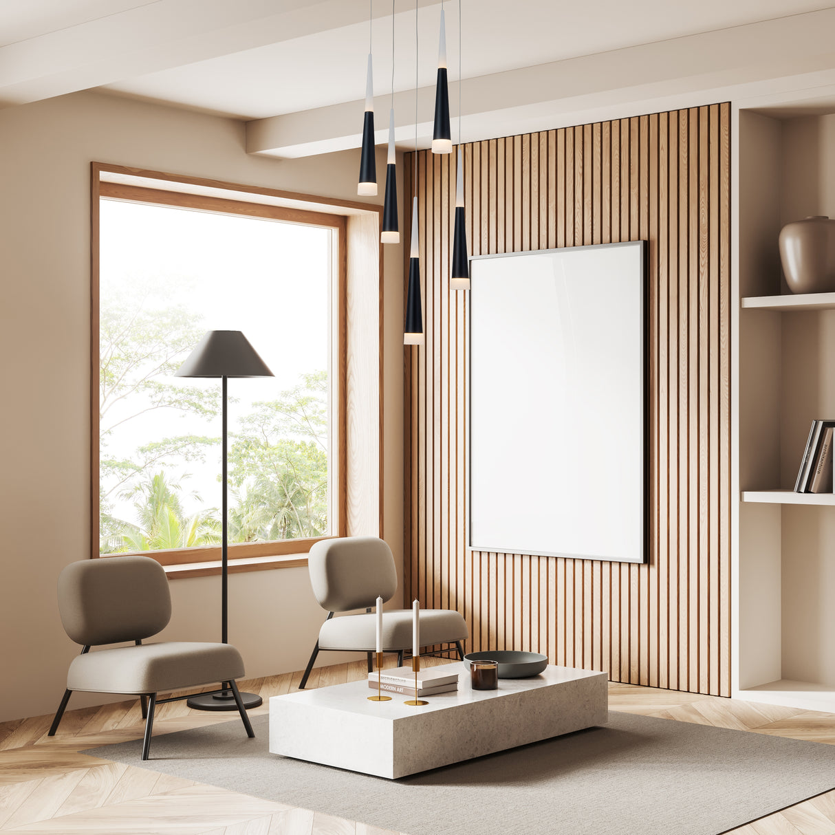 מנורת תליה גוניור| חמישיה בסיס עגול