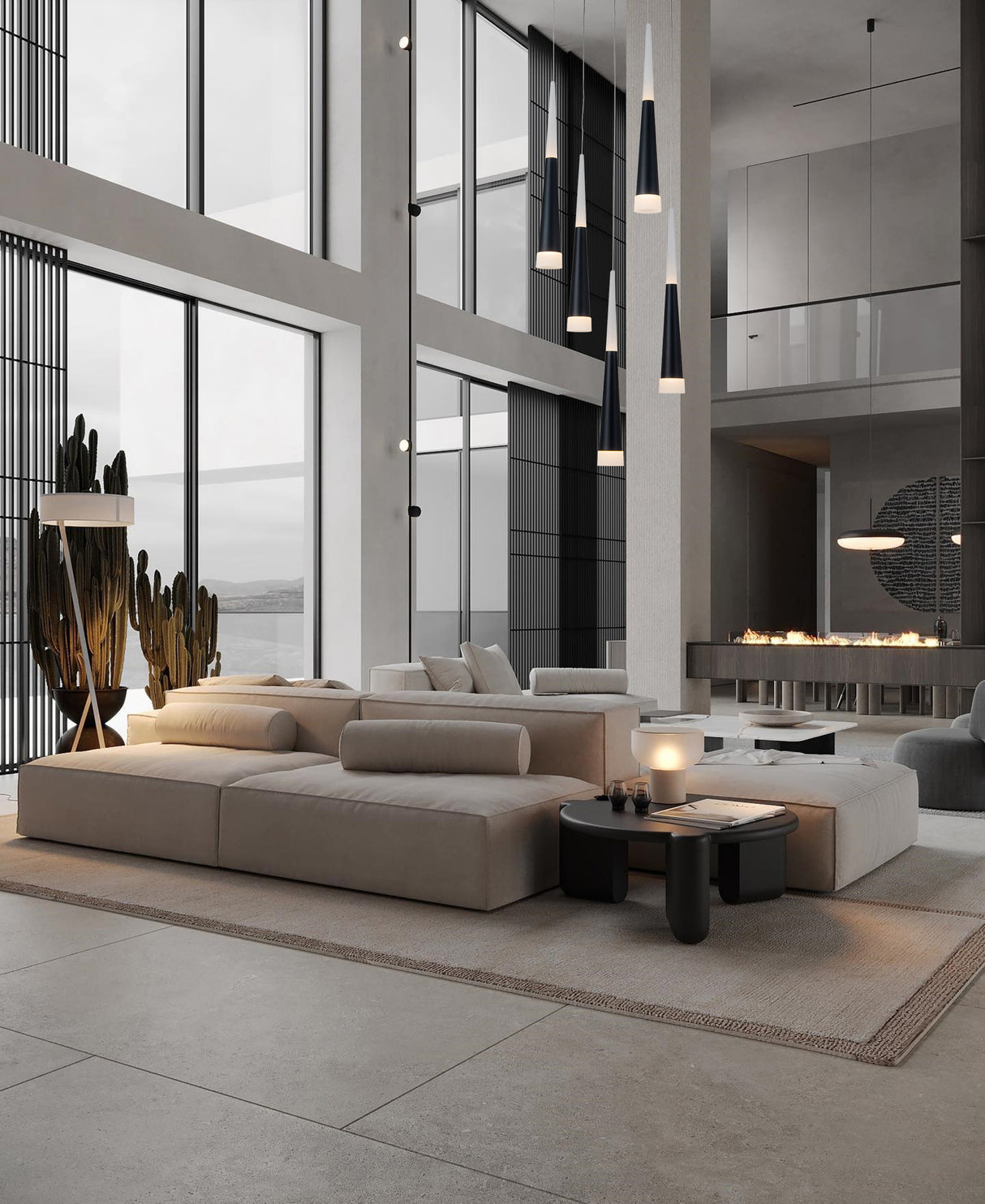 מנורת תליה גוניור| חמישיה בסיס עגול