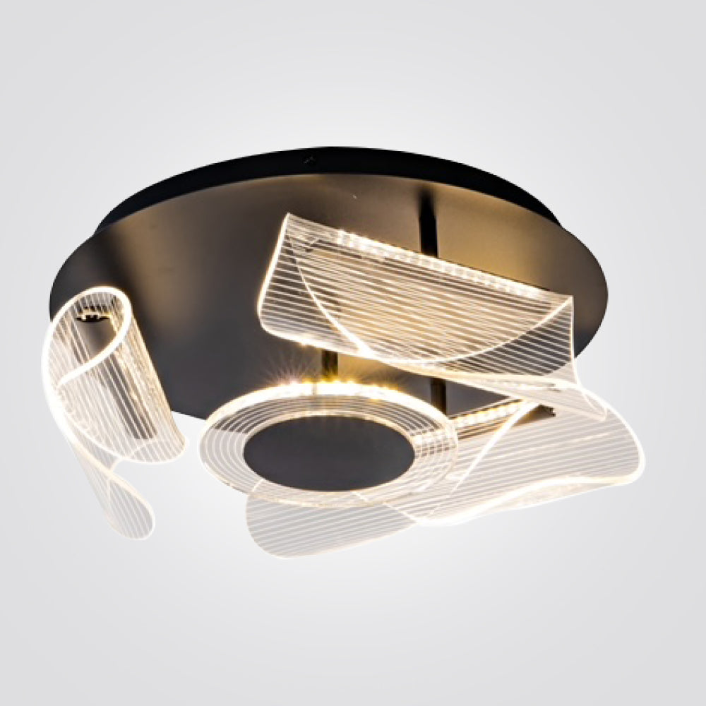 צמוד תקרה נקסייה לד| שחור| Φ43| Φ80