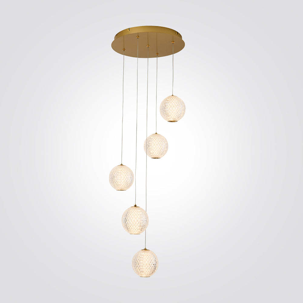 מנורת תלייה דורנגו לד חמישיה| בסיס עגול