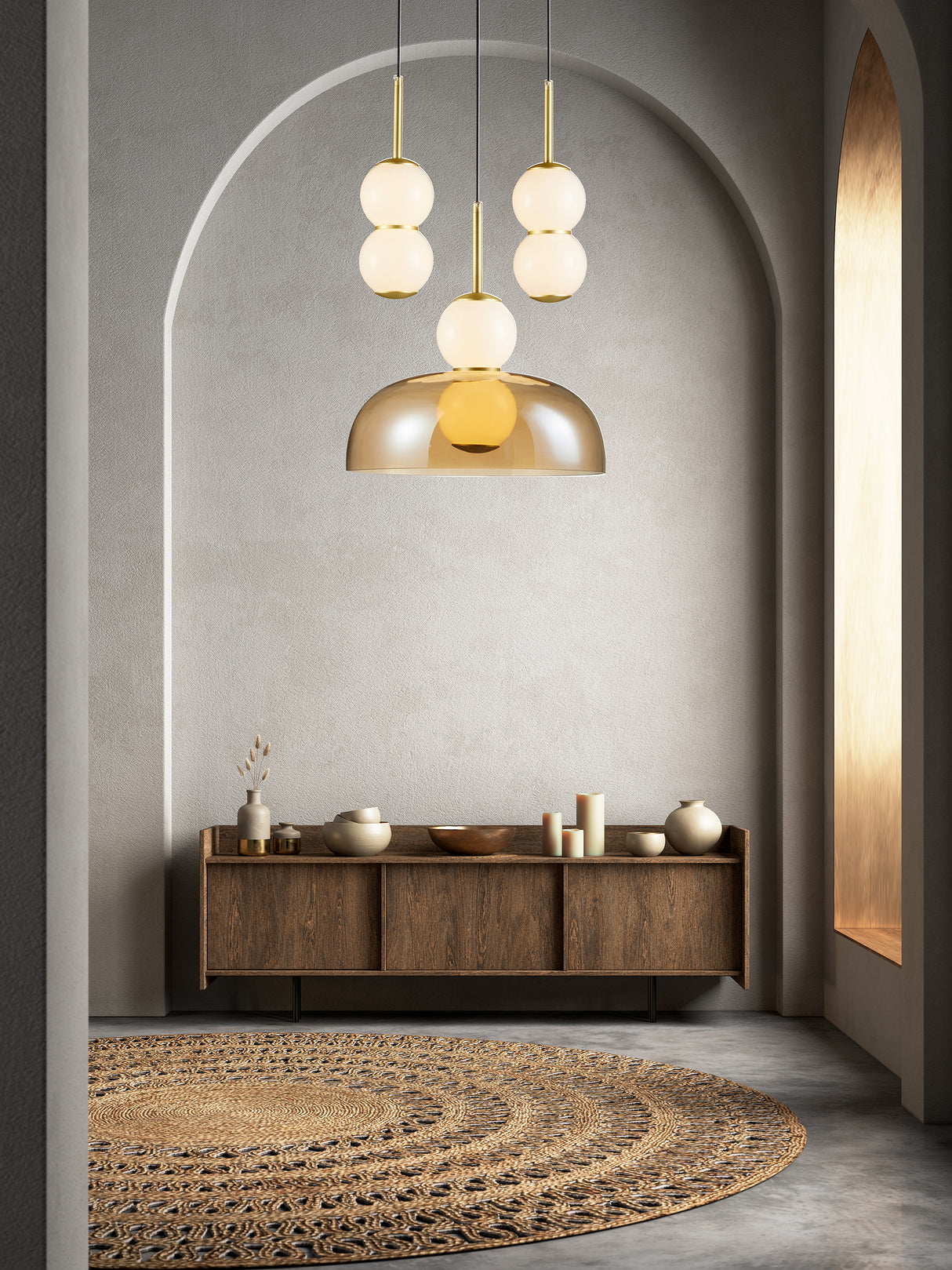 מנורת תלייה סאני שלישייה דגם| A