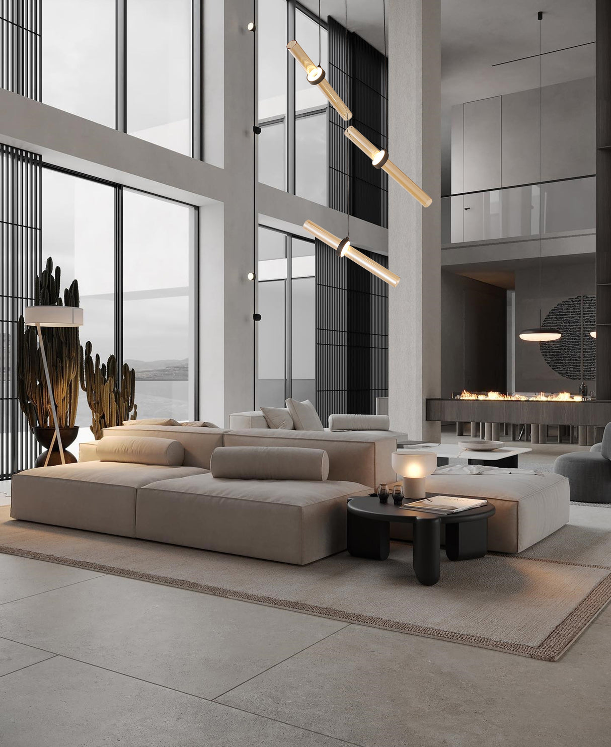 מנורת תליה קאהרמן לד| שלישייה