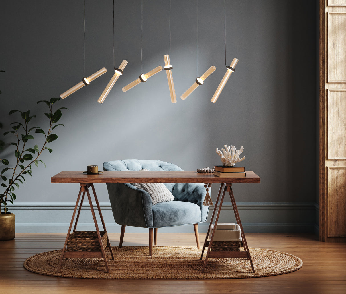 מנורת תליה קאהרמן לד| שישייה