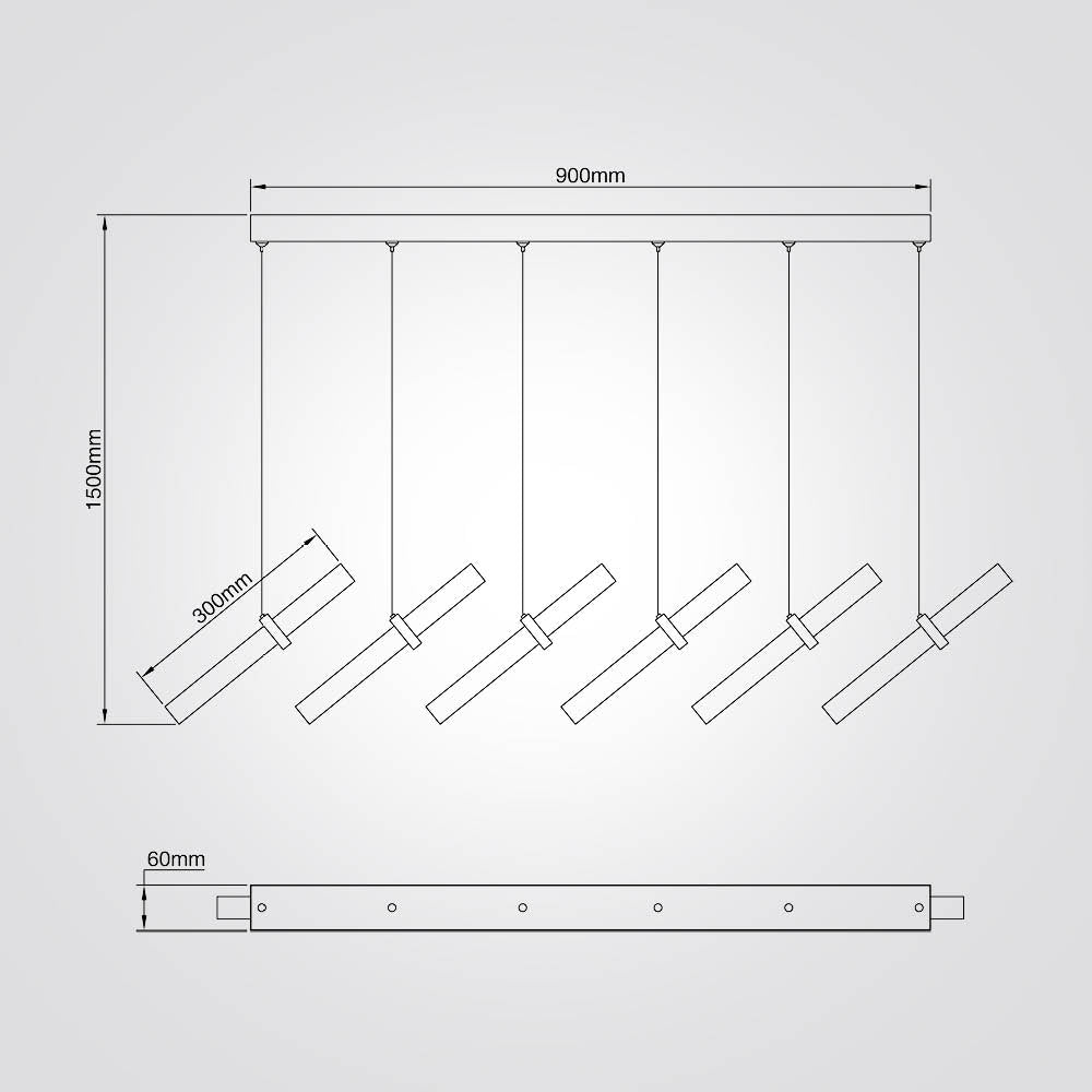 מנורת תליה קאהרמן לד| שישייה