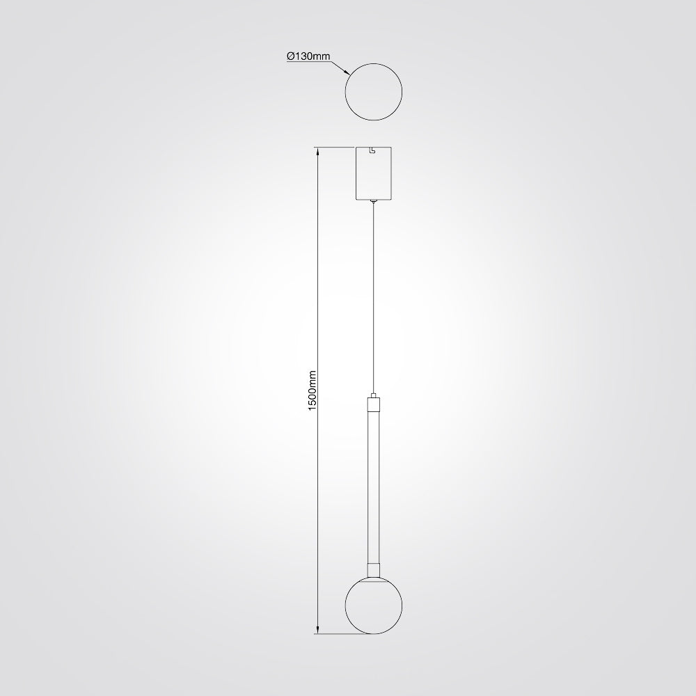 מנורת תלייה בוראק לד| בודד