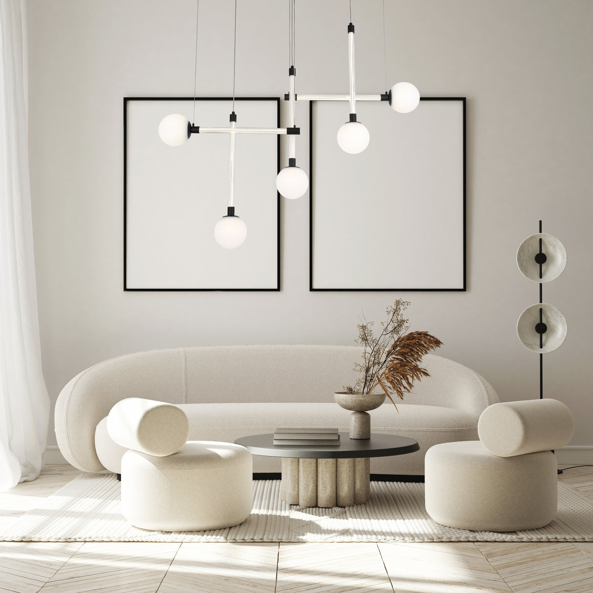 מנורת תלייה בוראק לד| חמישייה