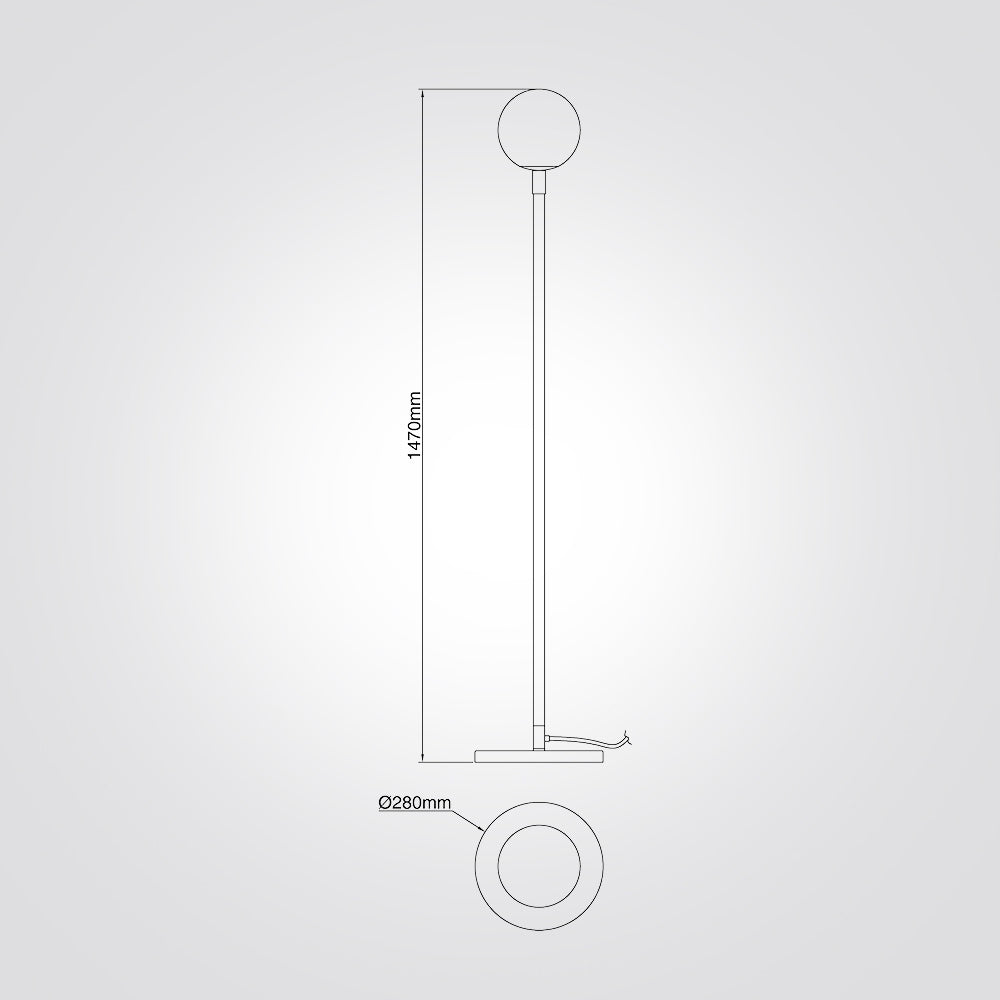 מנורת עמידה בוראק לד|