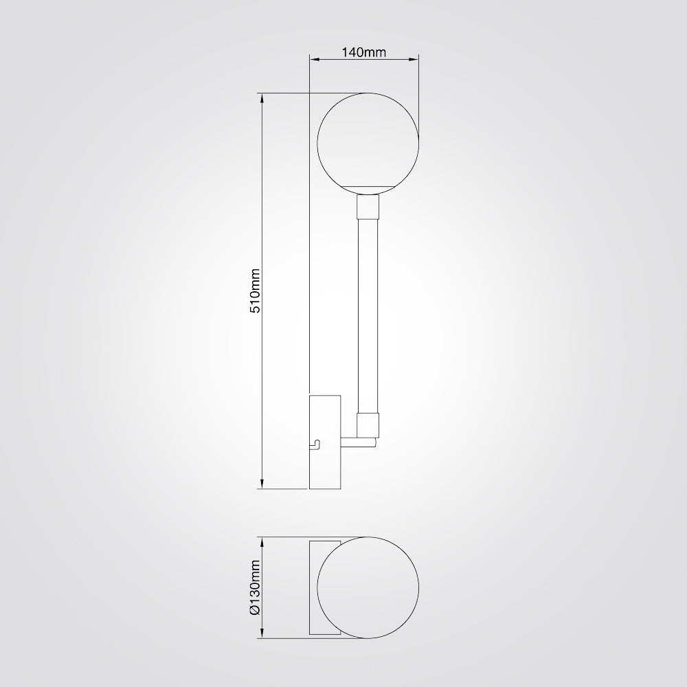 מנורת קיר בוראק לד
