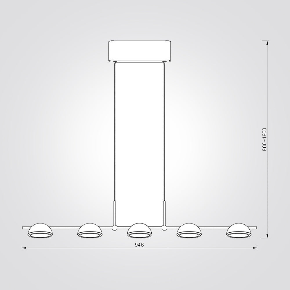 מנורת תליה קרייג| חמישיה