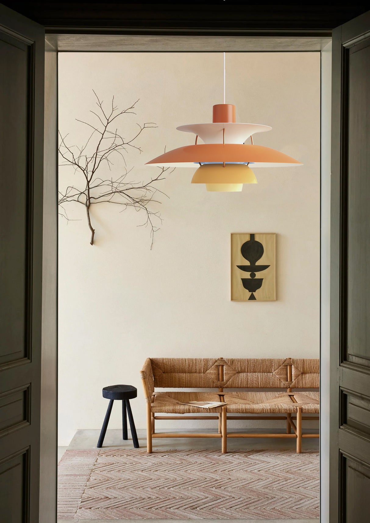 מנורת תלייה פול שחור| כחול| ורוד| לבן| דגם S