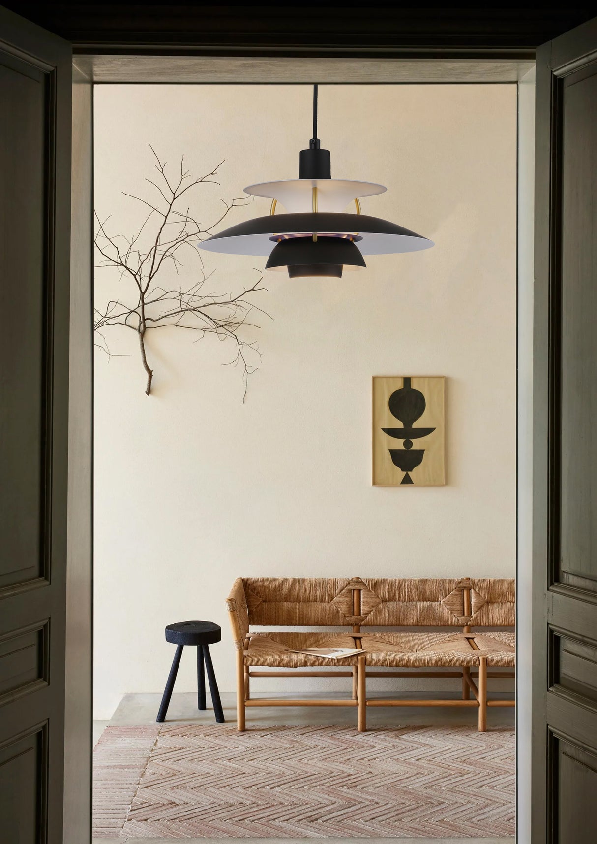 מנורת תלייה פול שחור| כחול| ורוד| לבן| דגם S