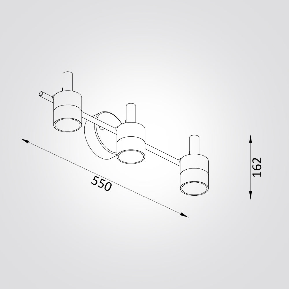 מנורת קיר ספוט פינלנד לד| שלישייה