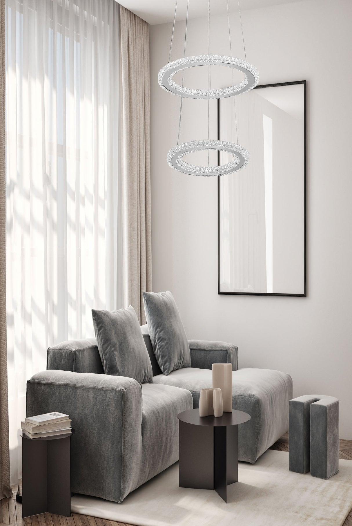 מנורת תליה דרור לד| זוגי