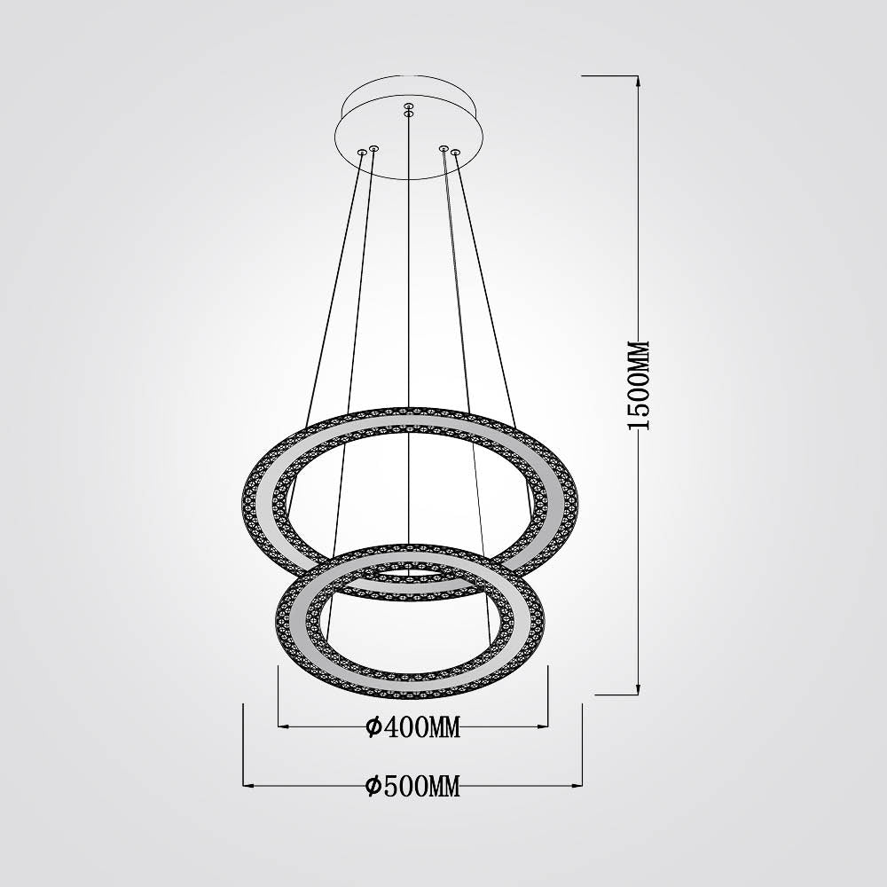 מנורת תליה דרור לד| זוגי