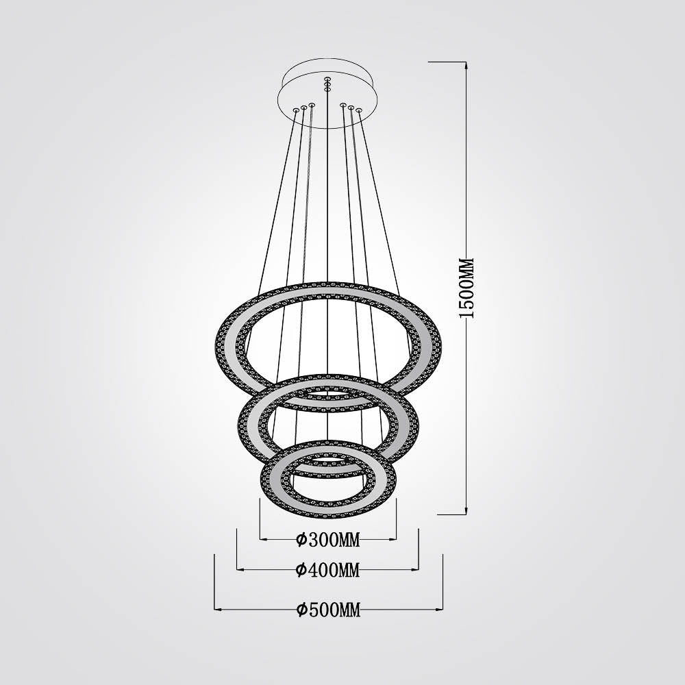 מנורת תליה דרור לד| שלישייה