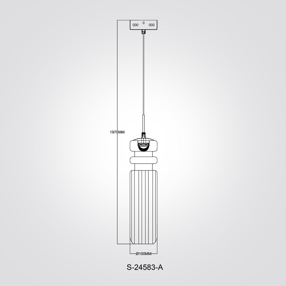 מנורת תלייה לופו כרום דגם| A