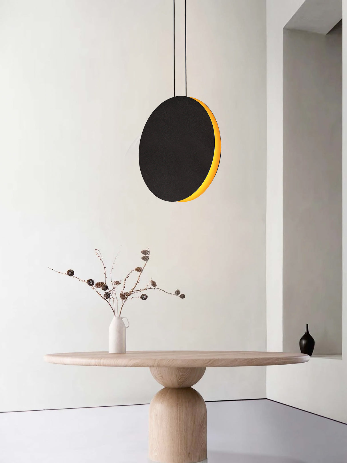 מנורת תלייה ירין שחור+ רוז גולד דגם| SW| LW