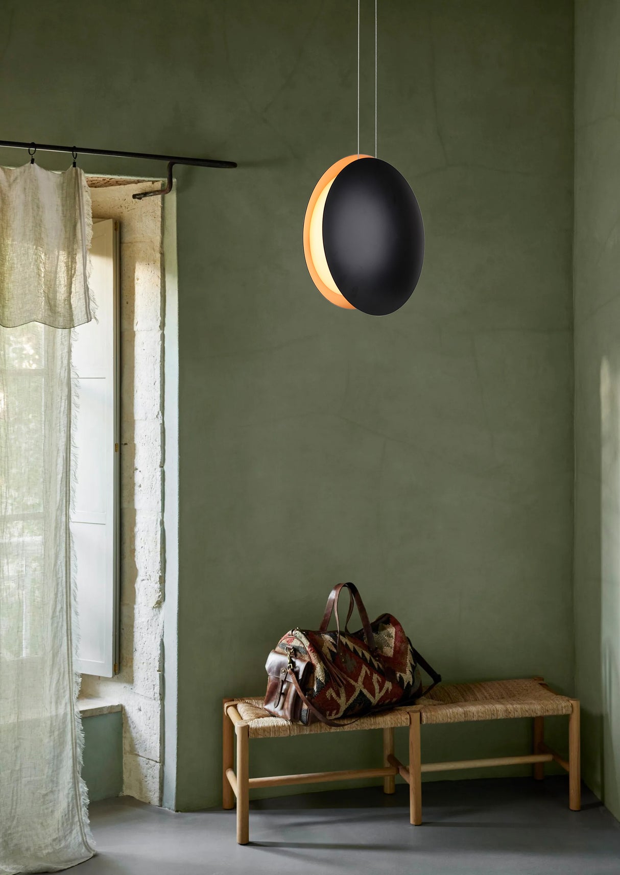 מנורת תלייה ירין שחור+ רוז גולד דגם| SW| LW