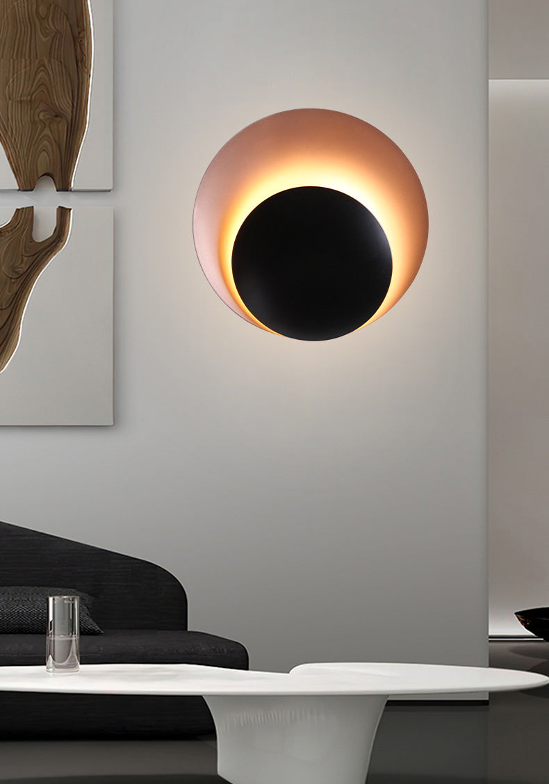 מנורת קיר ירין שחור+ רוז גולד דגם| SW| LW