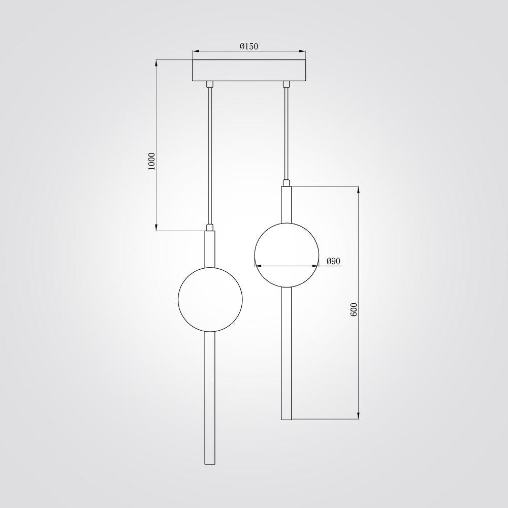 מנורת תלייה יוליה דגם| A