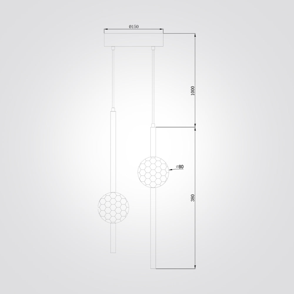 מנורת תלייה יוליה דגם| C