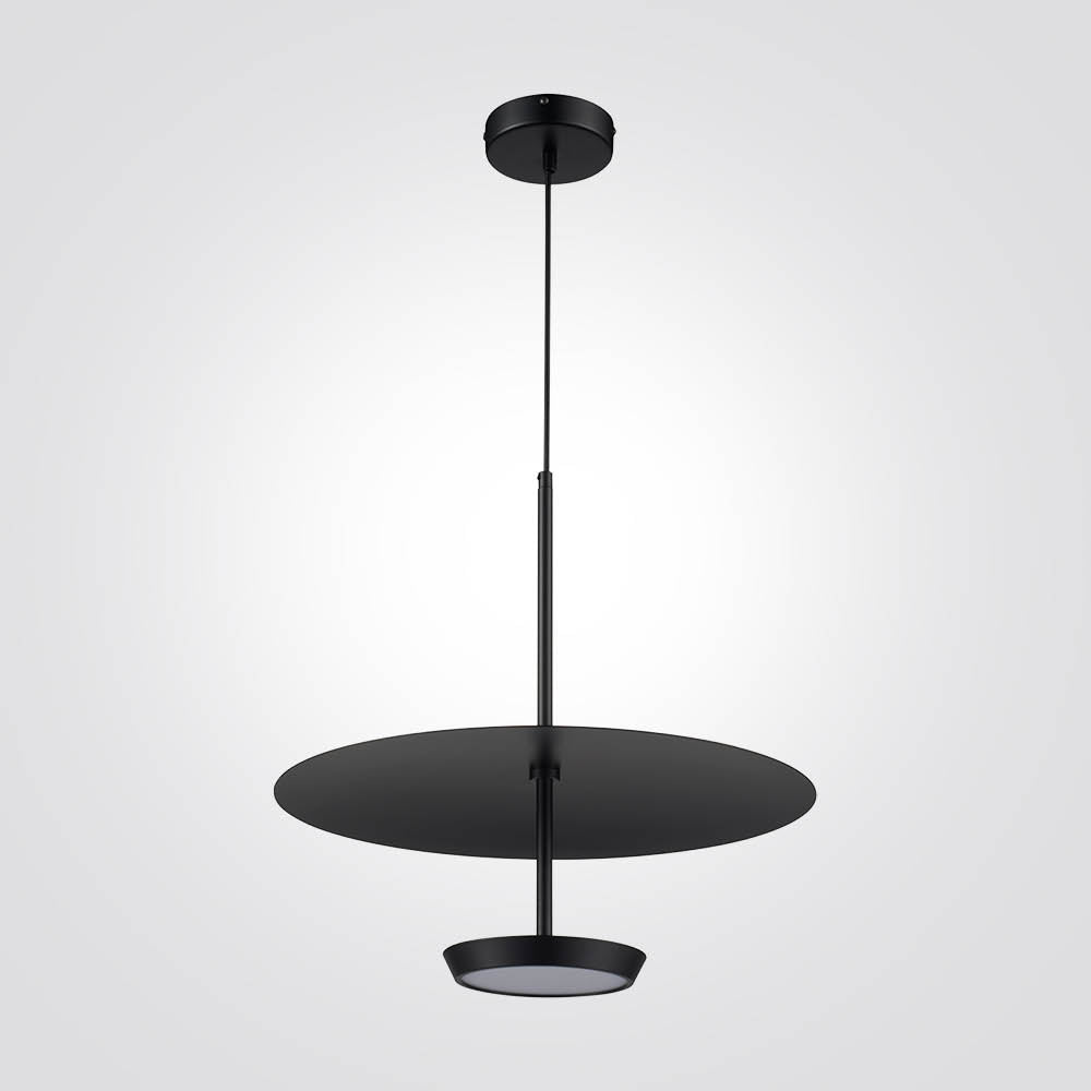 מנורת תליה מירון לד שחור| עץ|Φ45