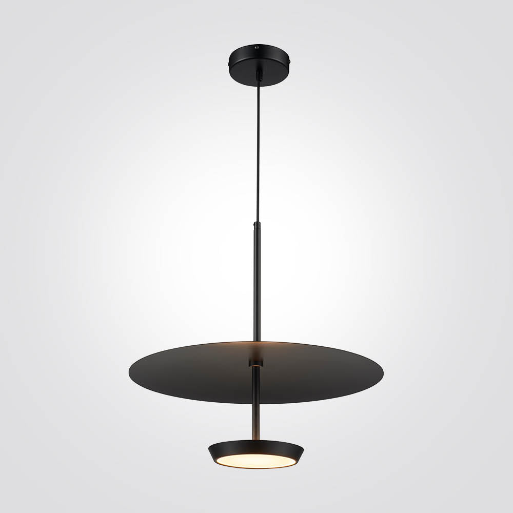 מנורת תליה מירון לד שחור| עץ|Φ45