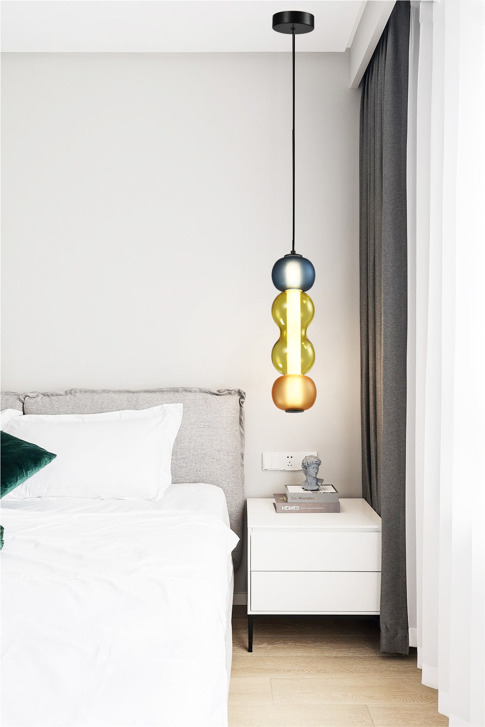 מנורת תלייה לבנון לד דגם | A| B| C