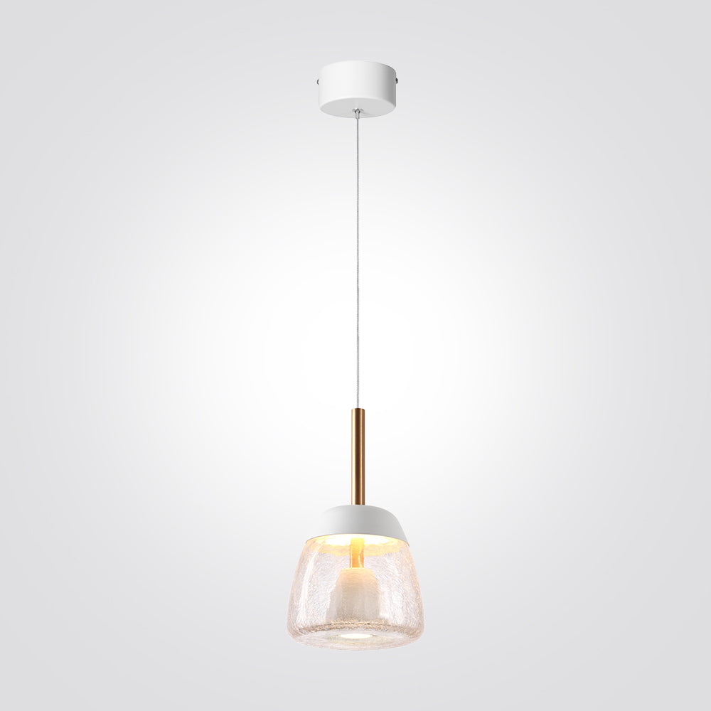 מנורת תלייה בודד תדהר לבן+ זהב