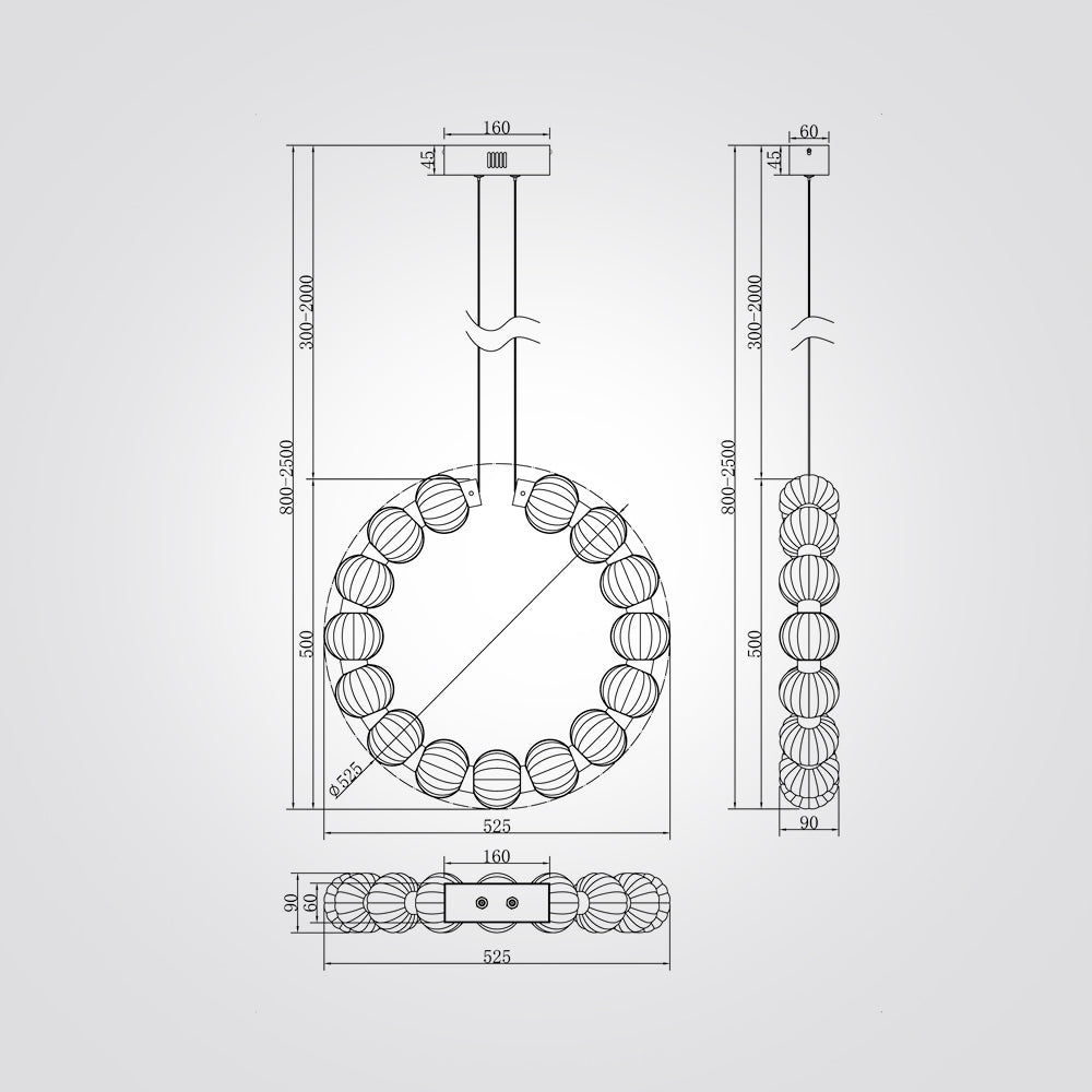 מנורת תלייה ריף דגם A| B