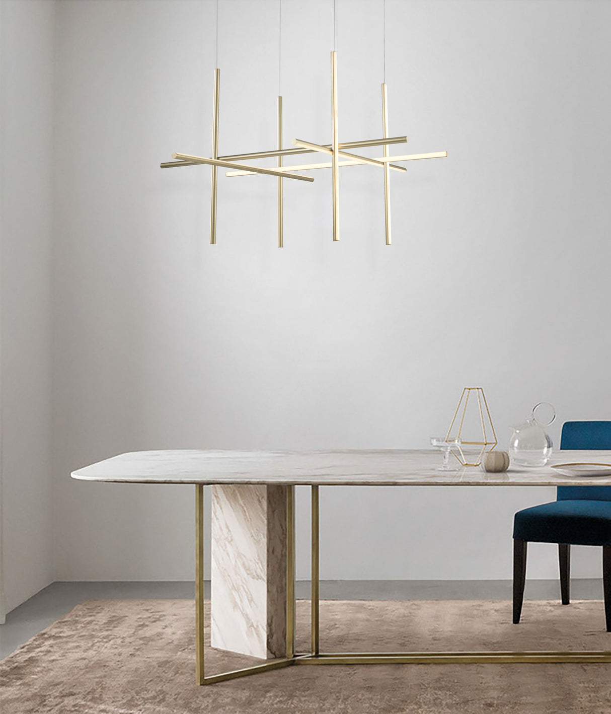 מנורת תלייה אמלי לד | זהב