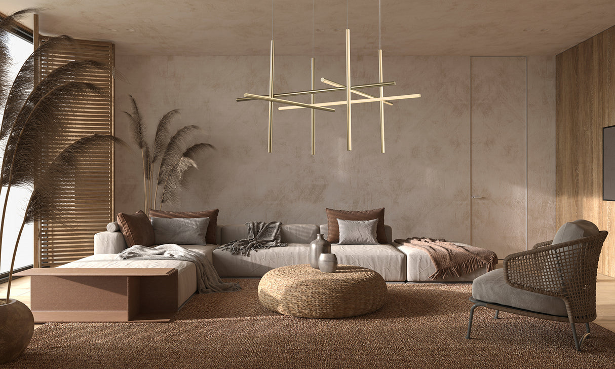 מנורת תלייה אמלי לד | זהב