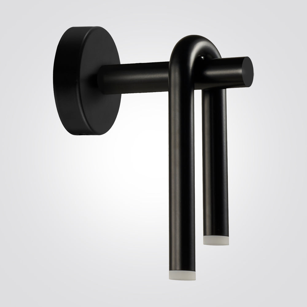 מנורת קיר לד נופר שחור