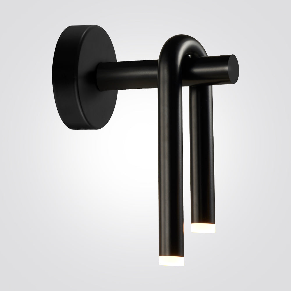 מנורת קיר לד נופר שחור