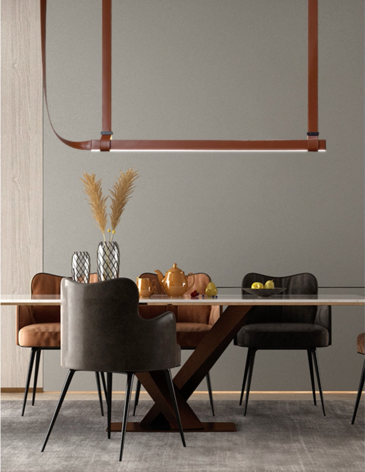 מנורת תלייה אסתר פליז דגם | D