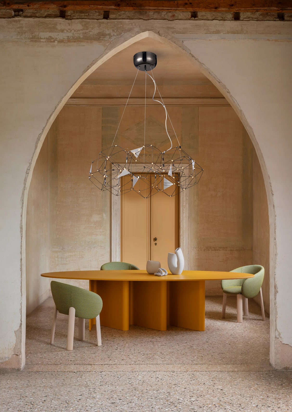 מנורת תלייה יוקרתית לד פריזמה דגם | A