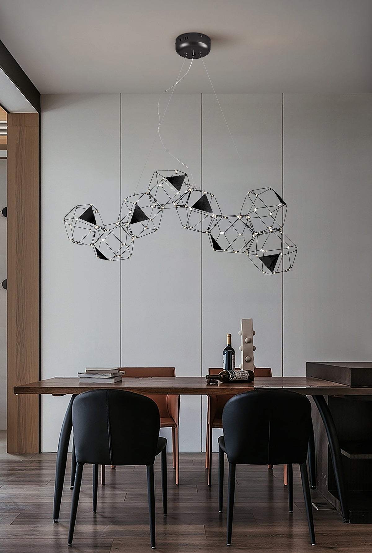 מנורת תלייה יוקרתית לד פריזמה דגם | B