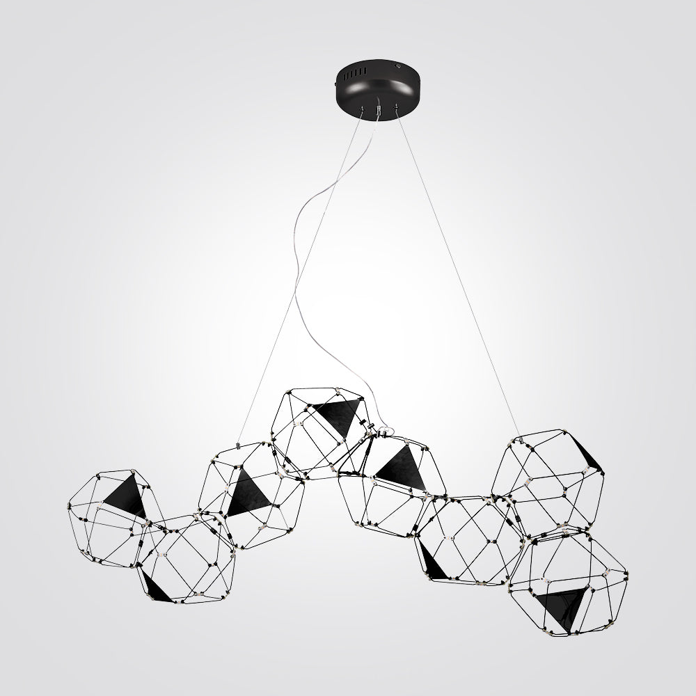 מנורת תלייה יוקרתית לד פריזמה דגם | B