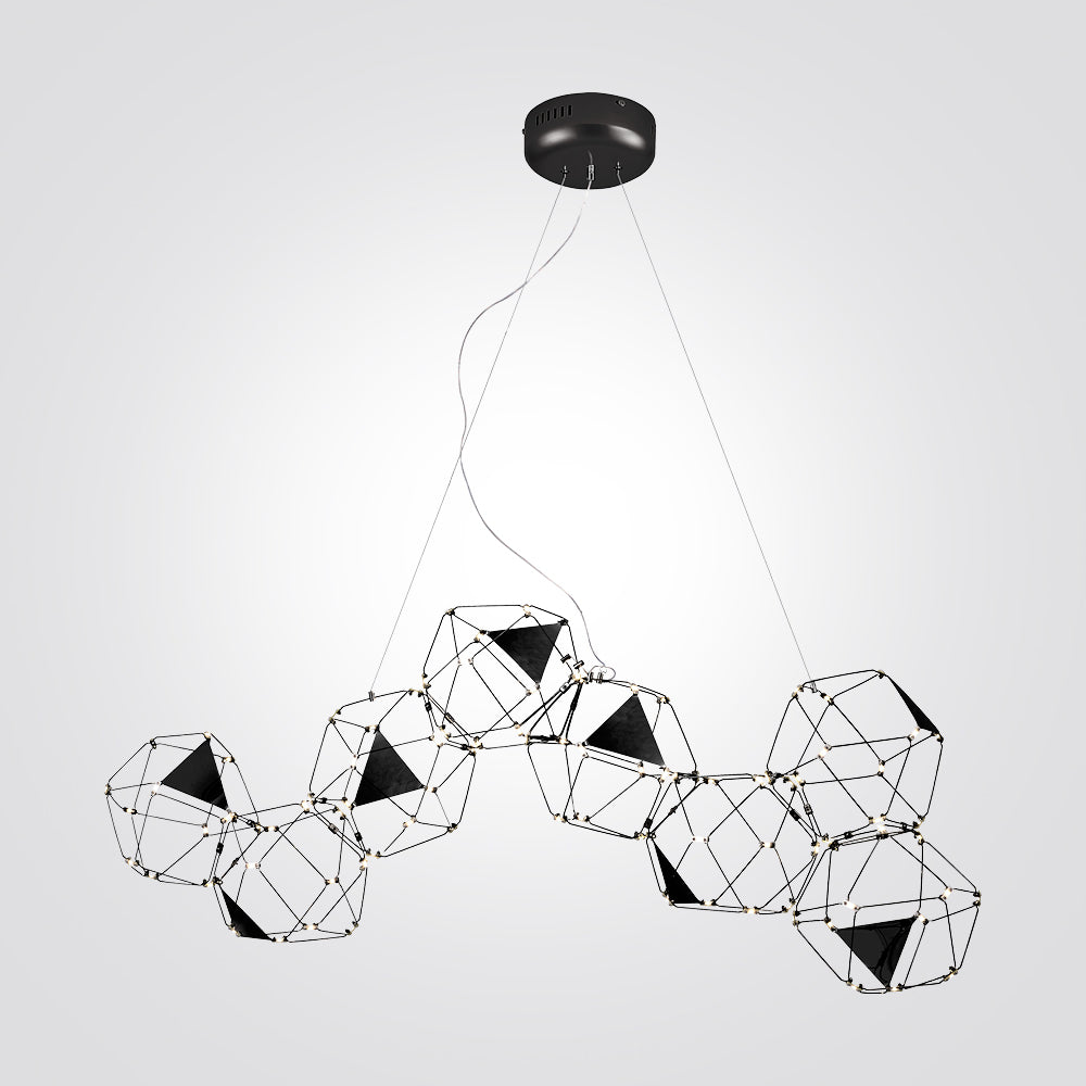 מנורת תלייה יוקרתית לד פריזמה דגם | B
