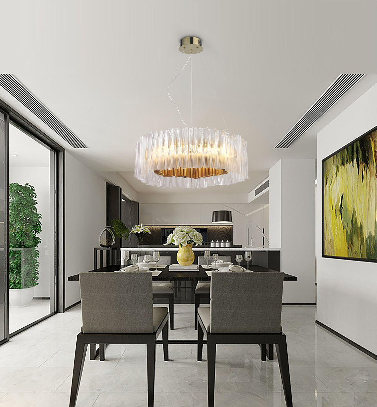 מנורת תלייה לד מיתר דגם | D